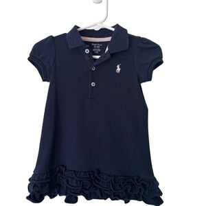 Ralph Lauren Navy Kids Polo Dress